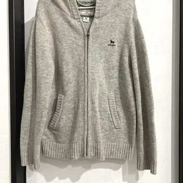 DOG DEPT HarrisTweed 라이트 그레이 니트 후드티