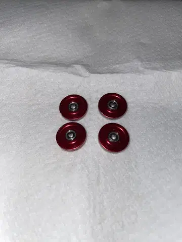 미니 사륜구동 알루미늄 롤러 13mm (레드) 2세트