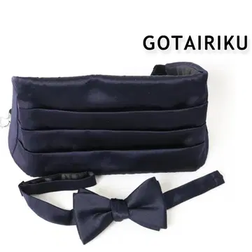 666a 새상품 번역 고타이리쿠 포멀용 보타이 카머밴드 세트 나비 넥타이