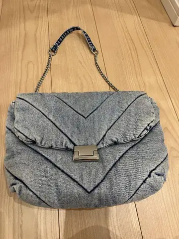 ZARA 데님풍 퀼팅 숄더백