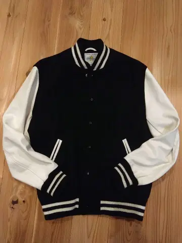 SHIPS 별주 GB SPORT 바시티 자켓 가죽 M