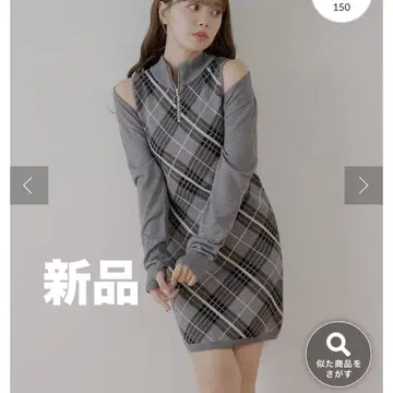 새상품 chico 완판템 볼레로 세트 체크 아메스리 미니 원피스