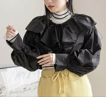 LOWRYS FARM 자카드 자수 볼레로 LS