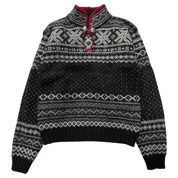 90s 00s J.CREW 체인 디자인 노르딕 스웨터 니트