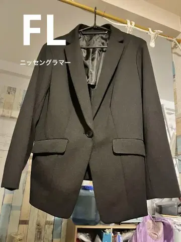 Nissen 글래머 블랙 테일러드 자켓 FL 사이즈