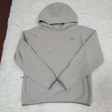 THE NORTH FACE 후드 부착 플리스 후드티 베이지 새상품급!