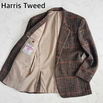 [새상품급] 해리스 트위드 x 스텝스 테일러드 자켓 하운드투스 브라운 M