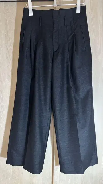TAAKK wide slacks 2tack black navy