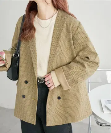 Discoat 테일러드 자켓 베이지 택 포함