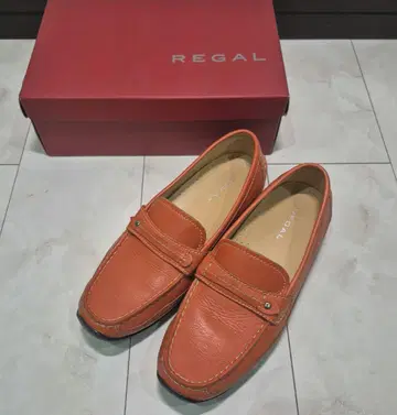 REGAL 오렌지 가죽 로퍼