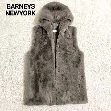 BARNEYS NEWYORK 인조 모피 베스트