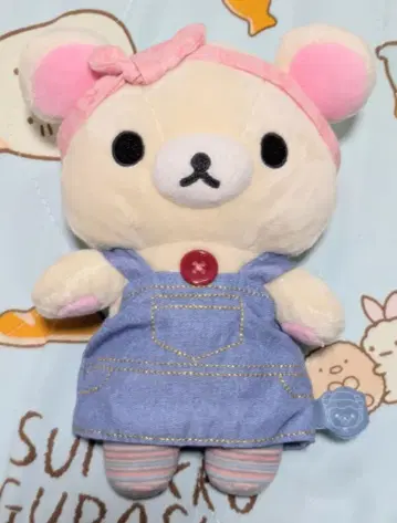 리락쿠마 코리락쿠마 나뭇잎 사이 캠핑 봉제 인형