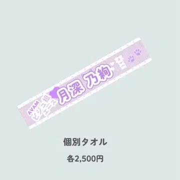 츠키미노 아야 404 Not Found 개별 타월