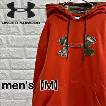 [ 언더아머 ] 후드티 맨투맨 구제 의류 [ 남성용 M ] 오렌지 J41