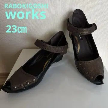 RABOKIGOSHI works 웨지솔 펌프스