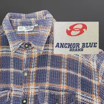 ANCHOR BLUE 긴팔 체크 셔츠