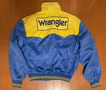 레어 Wrangler 나일론 자켓 M 파랑/노랑