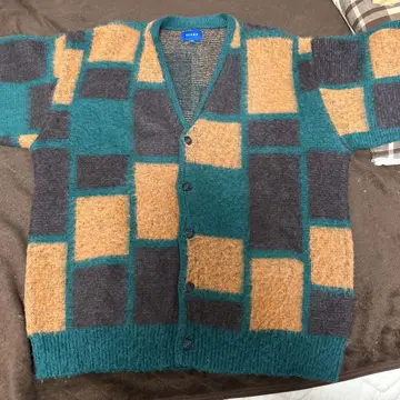 BEAMS 기하학 패턴 가디건 M 사이즈