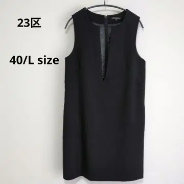 [ 새상품급 ] 23구 슬리브리스 원피스 베스트 튜닉 L 블랙