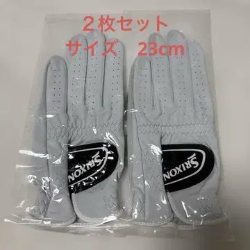 Srixon 골프 그로브 화이트 2장 세트 사이즈 23cm 프로 지급품