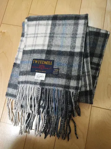 TWEEDMILL 울 체크 무늬 스톨