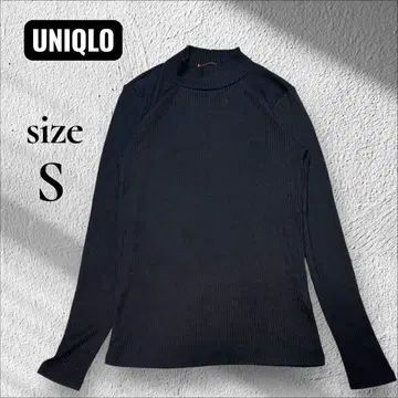 유니클로 UNIQLO 하이넥 스웨터 블랙 S