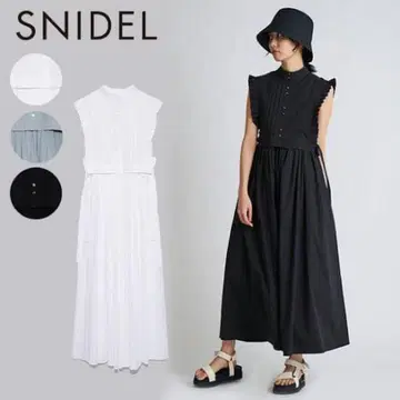 [택 제거 미사용] SNIDEL 베스트 레이어드 원피스