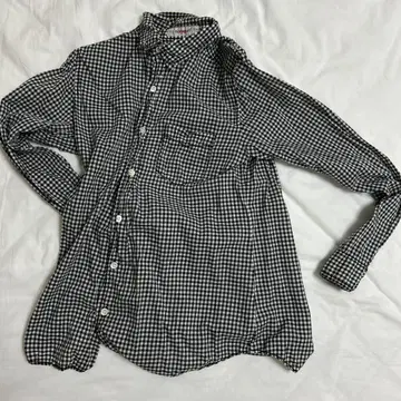 homspun 블랙 깅엄 체크 셔츠 S