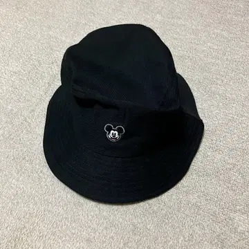도쿄 디즈니 리조트 햇 모자 블랙 미키마우스 자수 자외선 차단