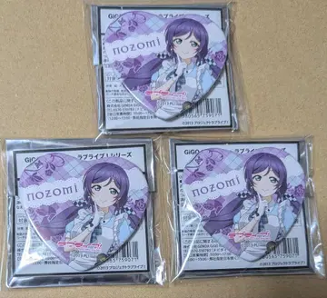 토죠 노조미 GiGO 콜라보 카페 러브카 하트 캔뱃지 3종 세트