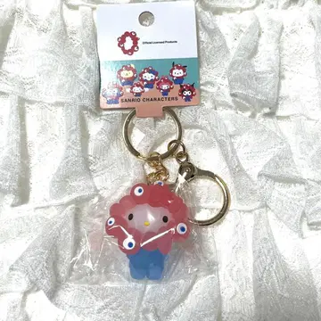간사이 만박 엑스포 산리오 입체 마스코트 클리어 컬러 키링 키티