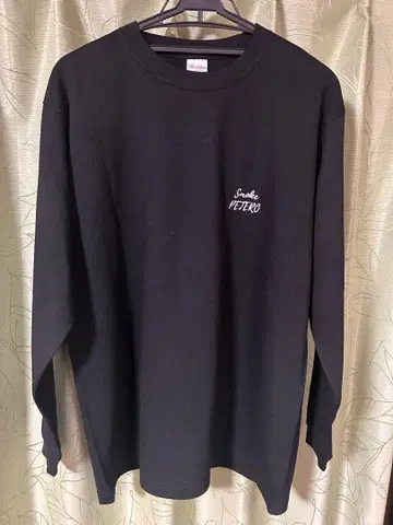 블랙 롱 슬리브 T셔츠
