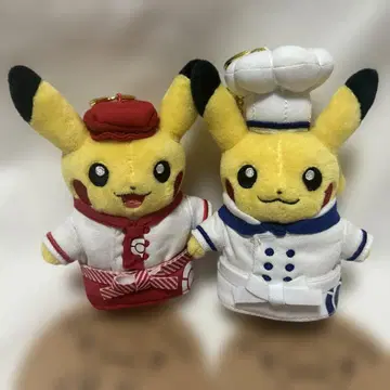 [택 포함] 포켓몬 카페 셰프 피카츄 웨이트리스 피카츄 2세트