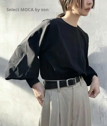 Select MOCA by son 슬리브 스티치 볼륨 슬리브 블라우스