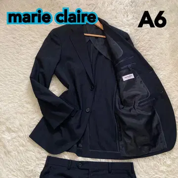 새상품급 marie claire 마리끌레르 네이비 스트라이프 수트 A6