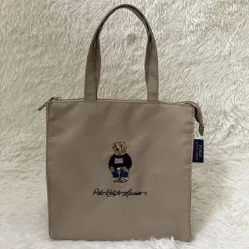 새상품 폴로 랄프로렌 폴로베어 토트백 베이지