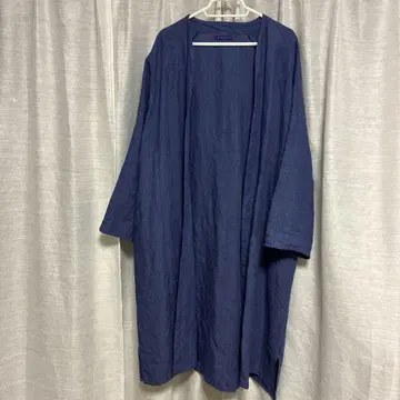 린넨 100% 롱 코트 (핸드메이드)