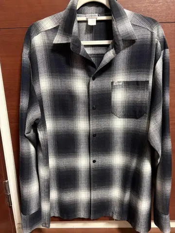 caltop 플란넬 셔츠 블랙 made in USA