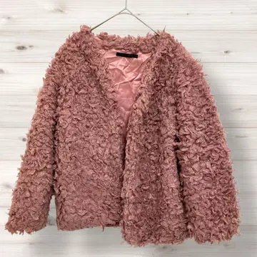 헤더 자켓 더스티 핑크 노카라 1189Y