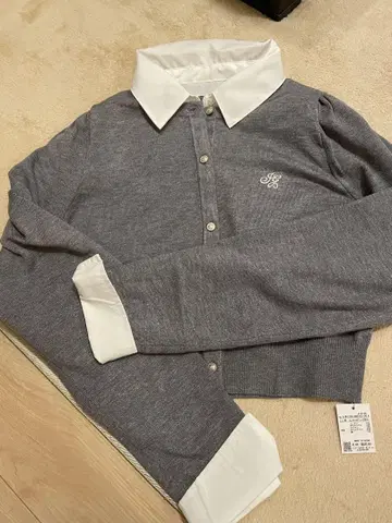 새상품_셔츠 도킹 가디건