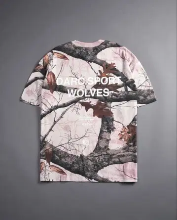 DARC SPORT 핑크 카모 셔츠 사이즈 S