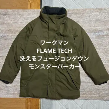새상품급! FLAME TECH 워셔블 퓨전 다운 몬스터 파카
