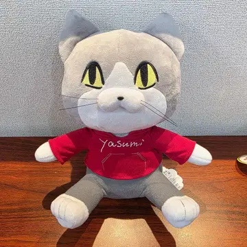 일하는 고양이 앉아 봉제 인형 ~오프 ver.~ 빨간색
