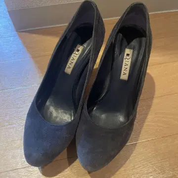 DIANA 네이비 스웨이드 하이힐