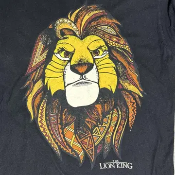 디즈니 라이온킹 심바 T셔츠 블랙 L