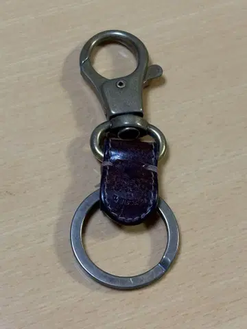 IL BISONTE 브라운 가죽 키링