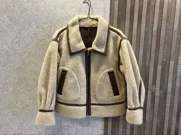 보아 블루종 무스탕 코트
