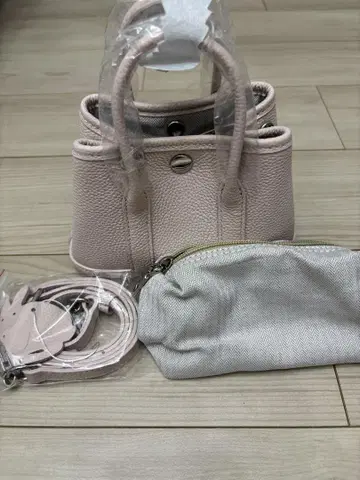 핑크 소가죽 2way 백