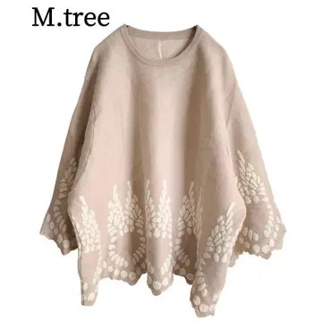 2590 새상품급 M.T.R. 오샤레스캘럽 니트 베이지 F