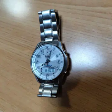 CASIO 아날로그 시계 실버